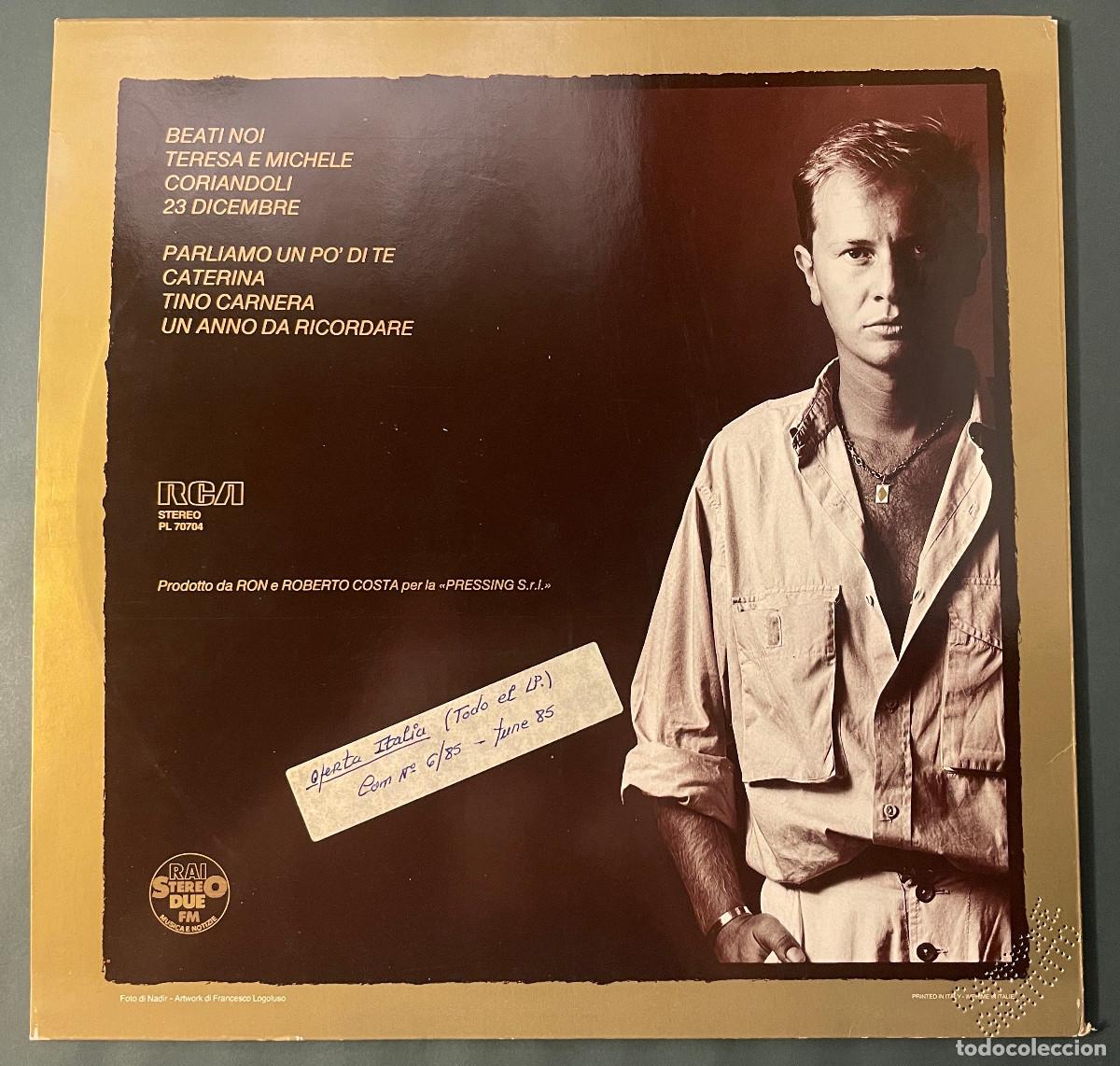 Discos de vinilo: RON / RON (LP RCA 1985) ITALIA - Foto 2