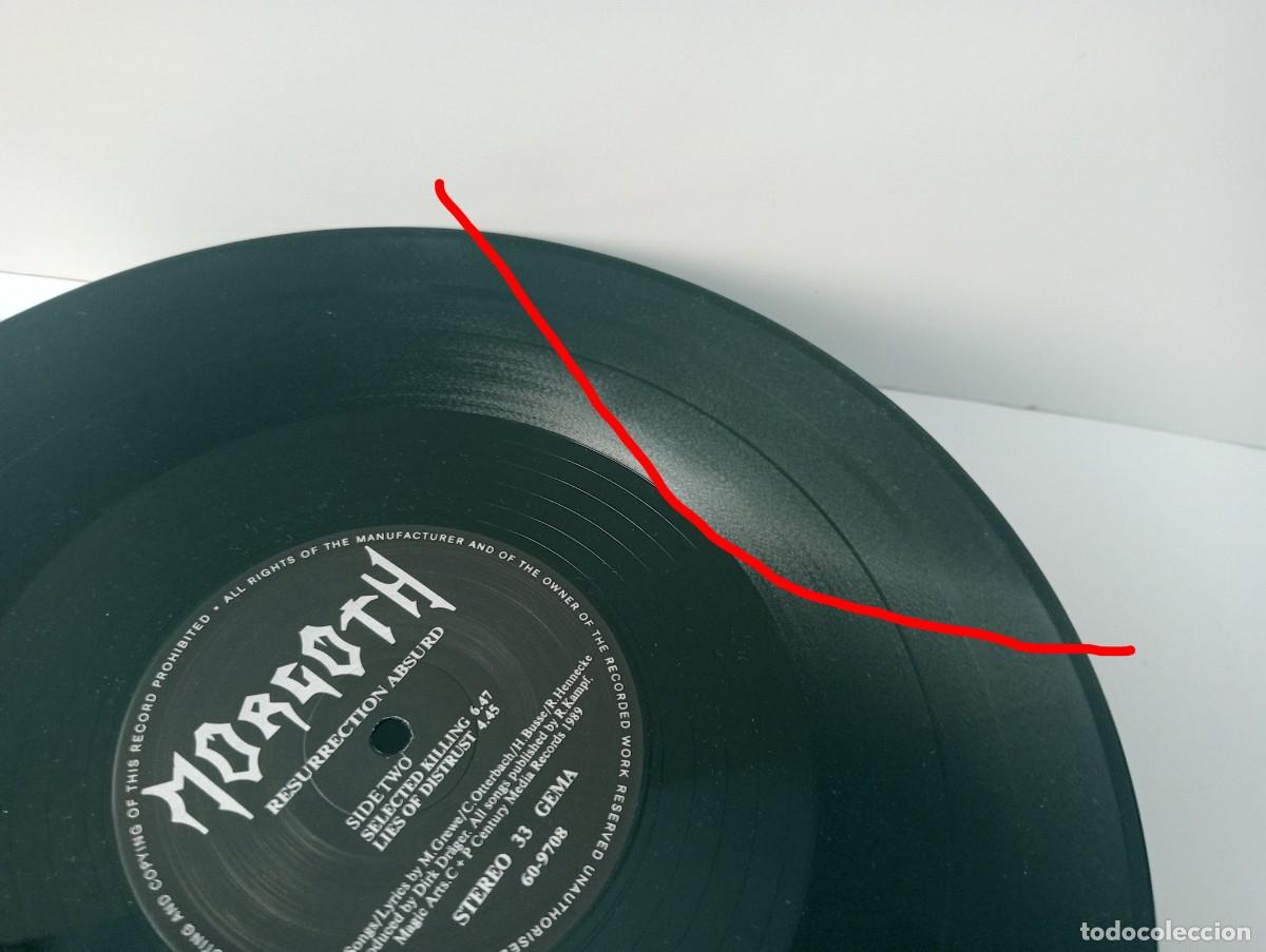 Discos de vinilo: LP MORGOTH - RESURRECTION ABSURD (LEER DESCRIPCI&Oacute;N) - Foto 4