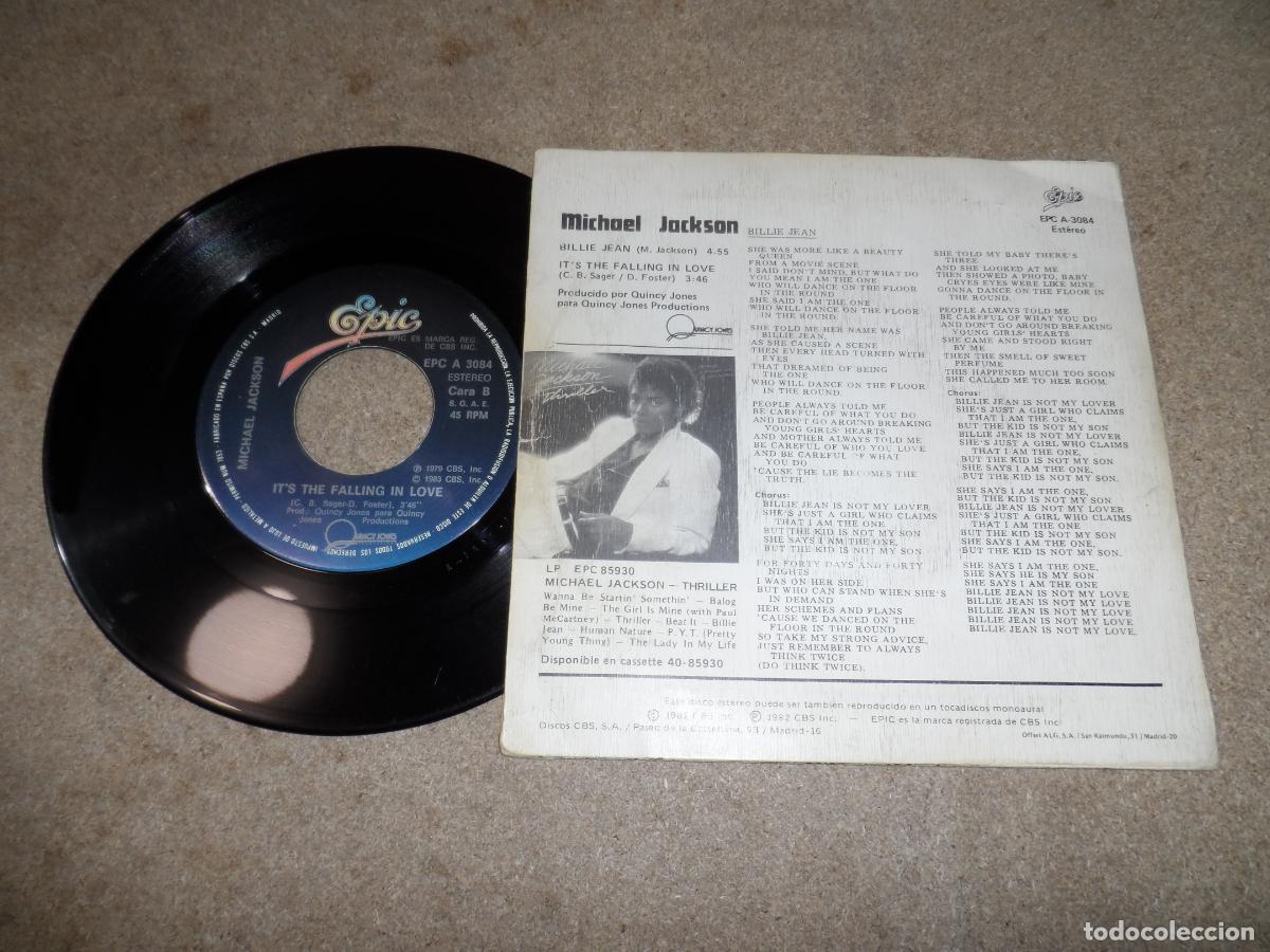 Discos de vinilo: MICHAEL JACKSON - BILLIE JEAN (SPAIN 1983) - Foto 2