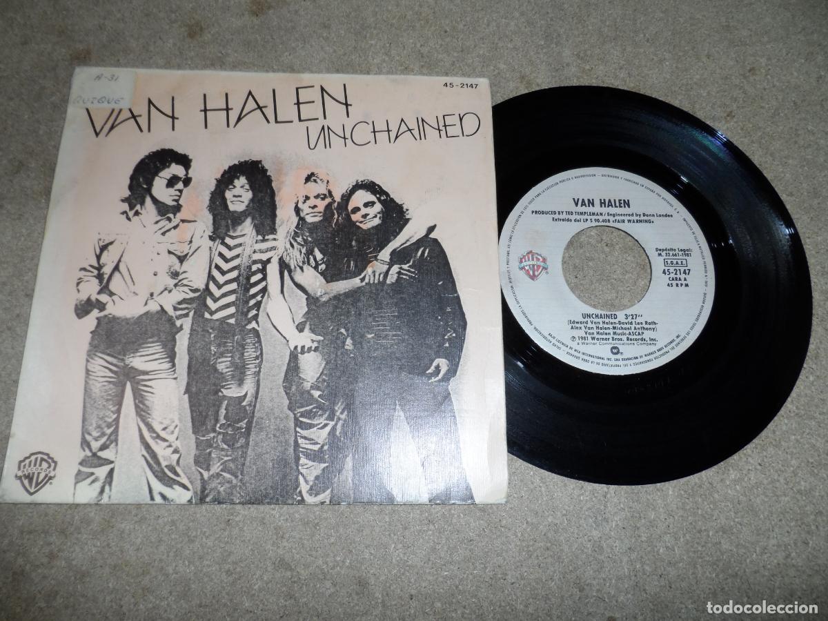 Discos de vinilo: VAN HALEN - UNCHAINED (SPAIN 1981) - Foto 1