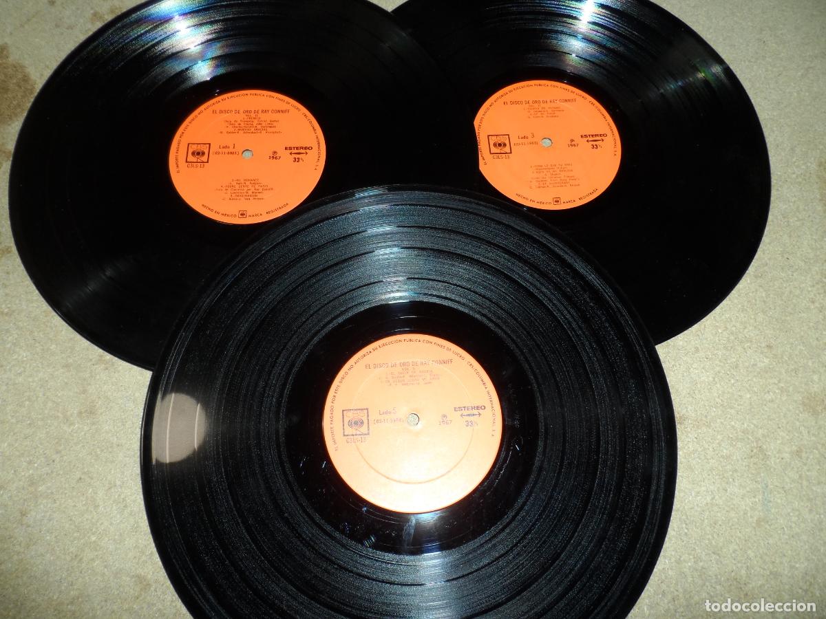 Discos de vinilo: Ray Conniff &ndash; El Disco De Oro De Ray Conniff Vol. II (MEXICO 1967) (3 LPS) - Foto 3