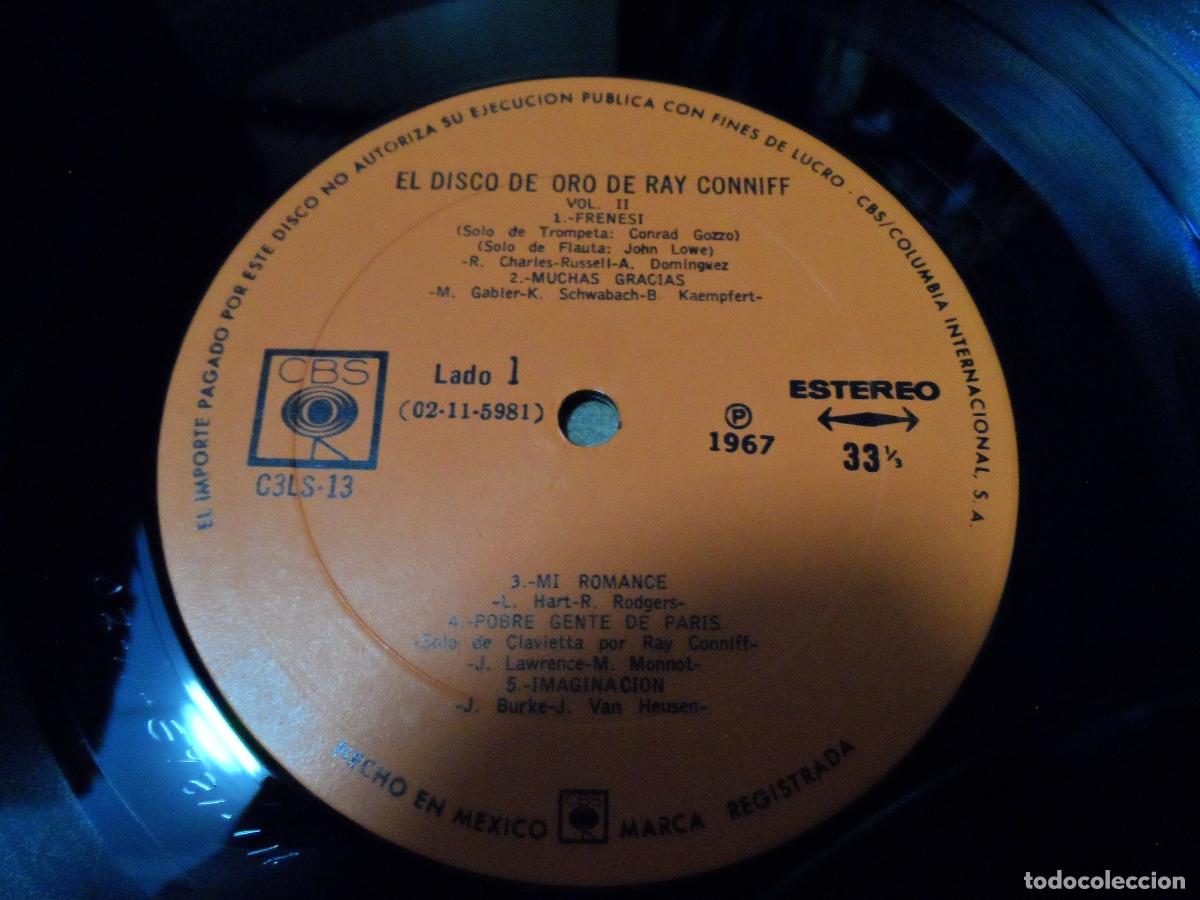 Discos de vinilo: Ray Conniff &ndash; El Disco De Oro De Ray Conniff Vol. II (MEXICO 1967) (3 LPS) - Foto 4