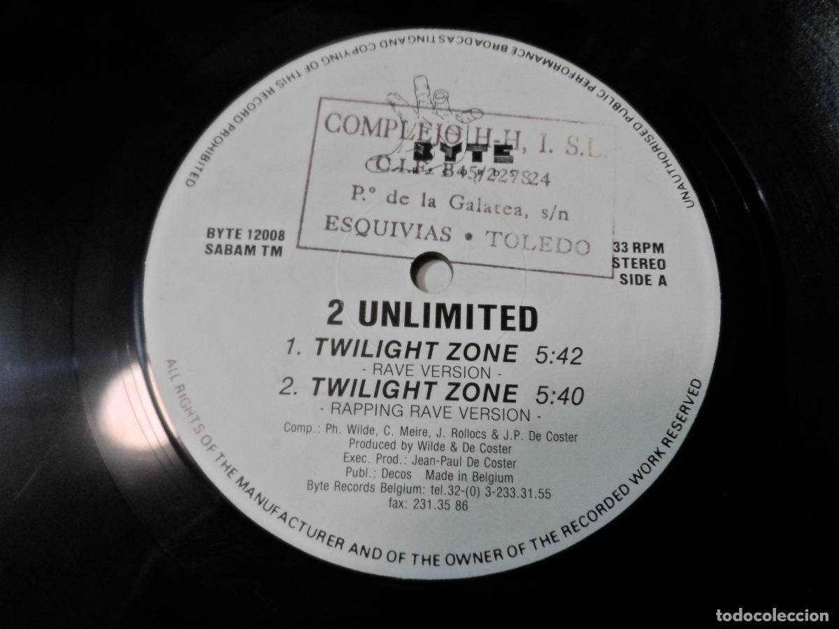Discos de vinilo: 2 Unlimited &ndash; Twilight Zone (SPAIN 1992) - Foto 3