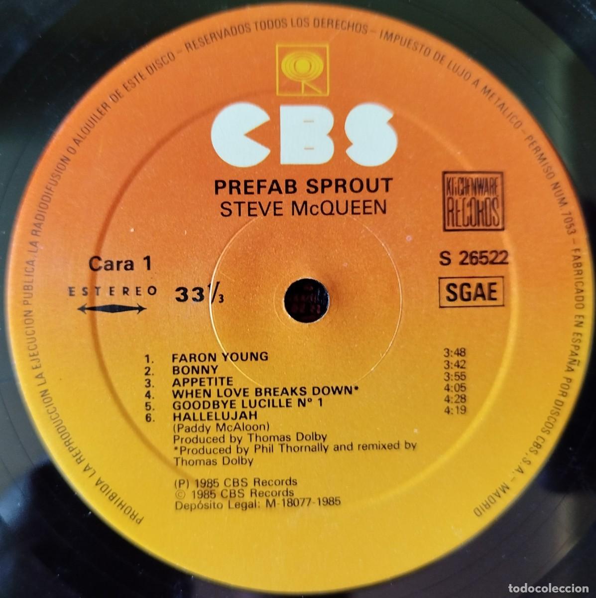 Discos de vinilo: PREFAB SPROUT ** Steve McQueen ** VINILO LP 1985 - Foto 3