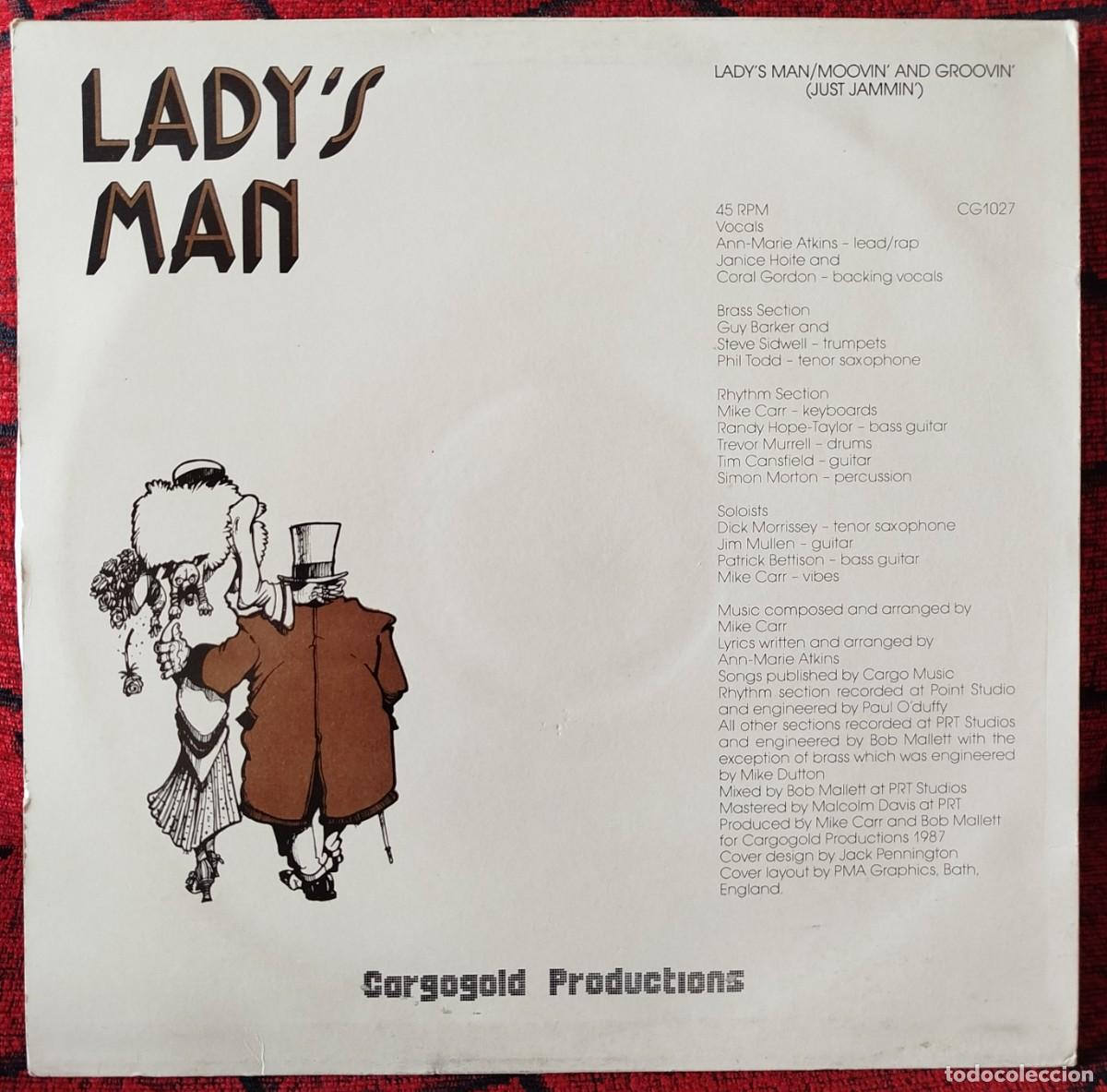 Discos de vinilo: CARGO ** Ladys Man ** MAXI SINGLE VINILO 1987 UK - Foto 2