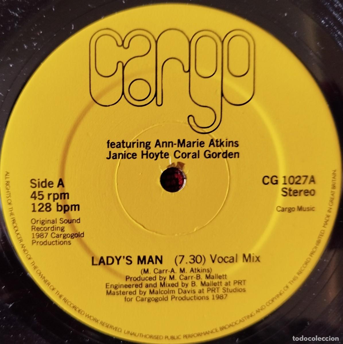 Discos de vinilo: CARGO ** Ladys Man ** MAXI SINGLE VINILO 1987 UK - Foto 3