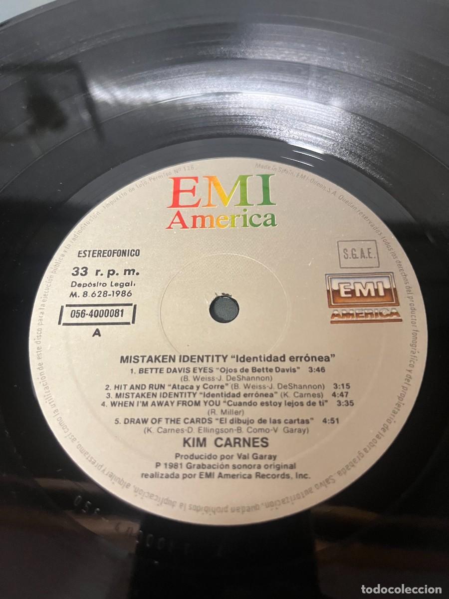 Discos de vinilo: Kim Carnes &lrm;&ndash; Mistaken Identity - Foto 4