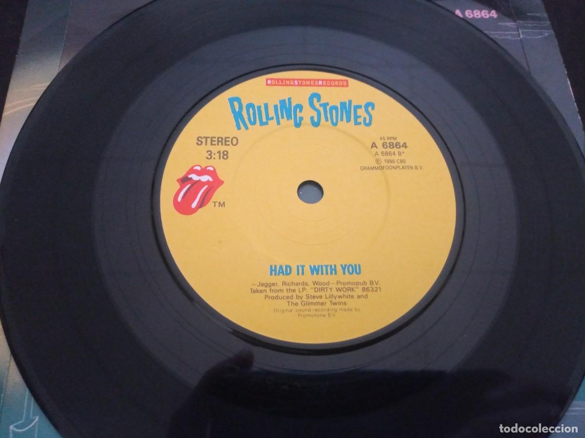 Discos de vinilo: ROLLING STONES - HARLEM SHUFFLE - SINGLE - Foto 3
