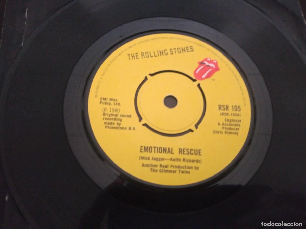 Discos de vinilo: ROLLING STONES - EMOTIONAL RESCUE - SINGLE - Foto 3