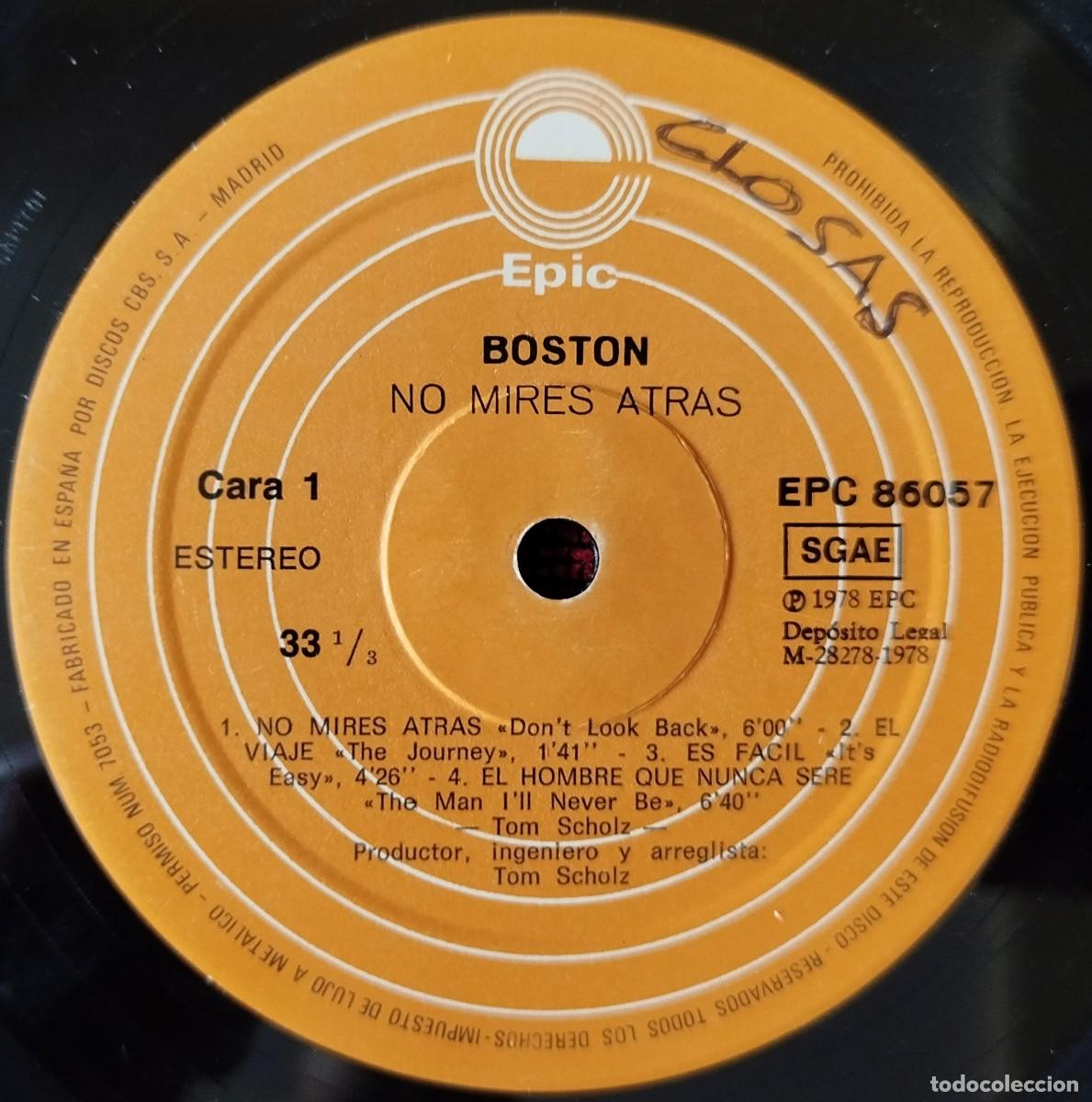 Discos de vinilo: BOSTON ** Dont Look Back ** VINILO LP 1978 - Foto 3