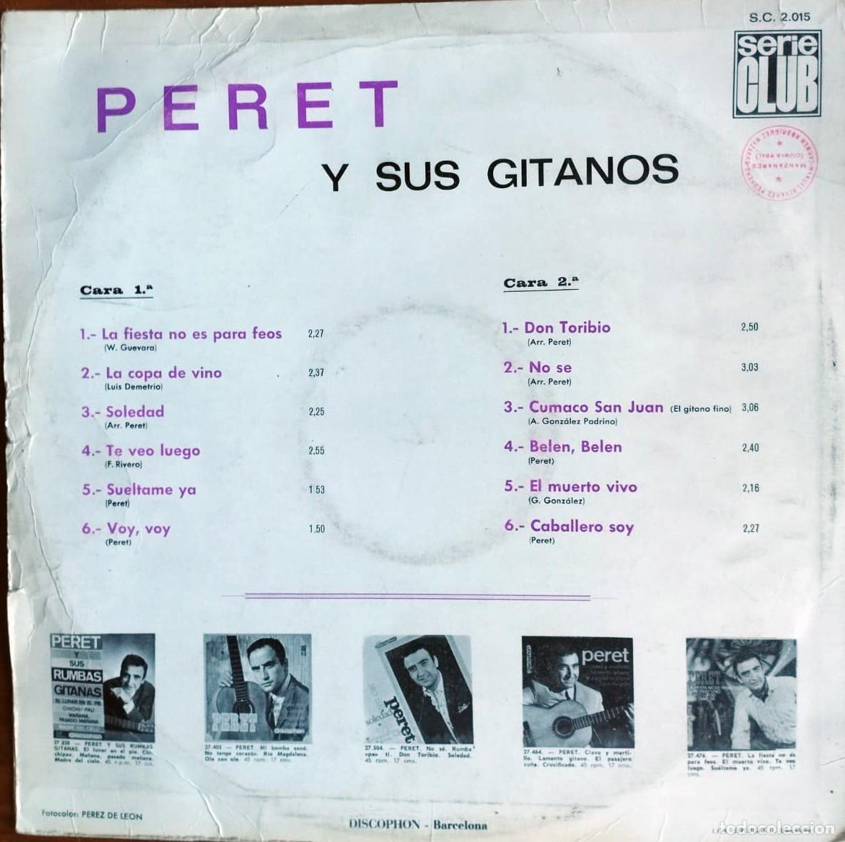 Discos de vinilo: Peret y sus gitanos (Discophon, 1967) - Foto 2