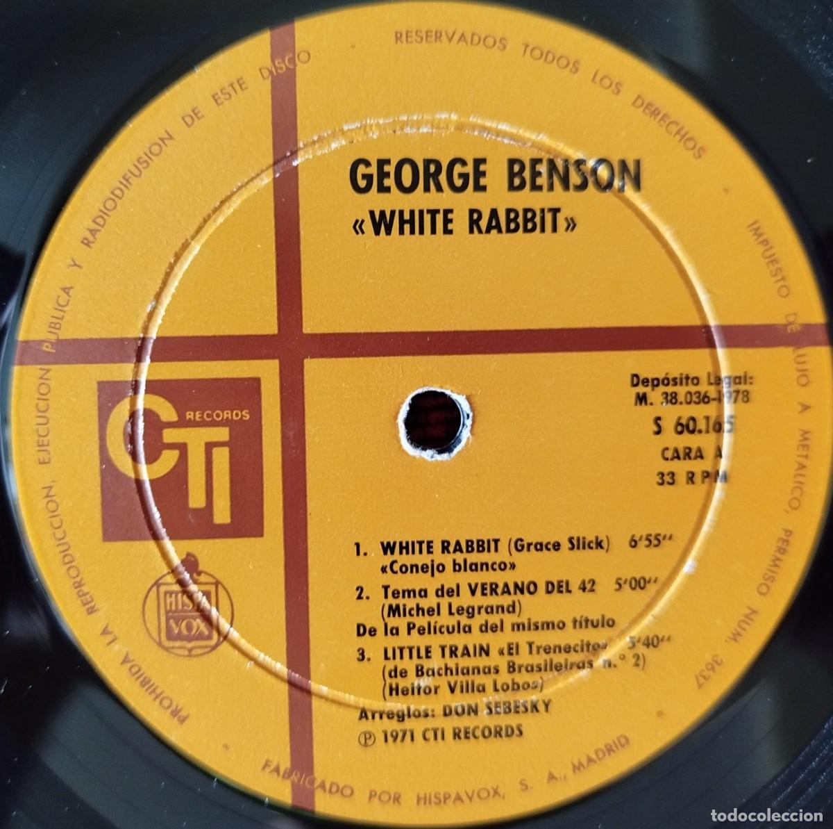 Discos de vinilo: GEORGE BENSON ** White Rabbit ** VINILO LP 1978 - Foto 3