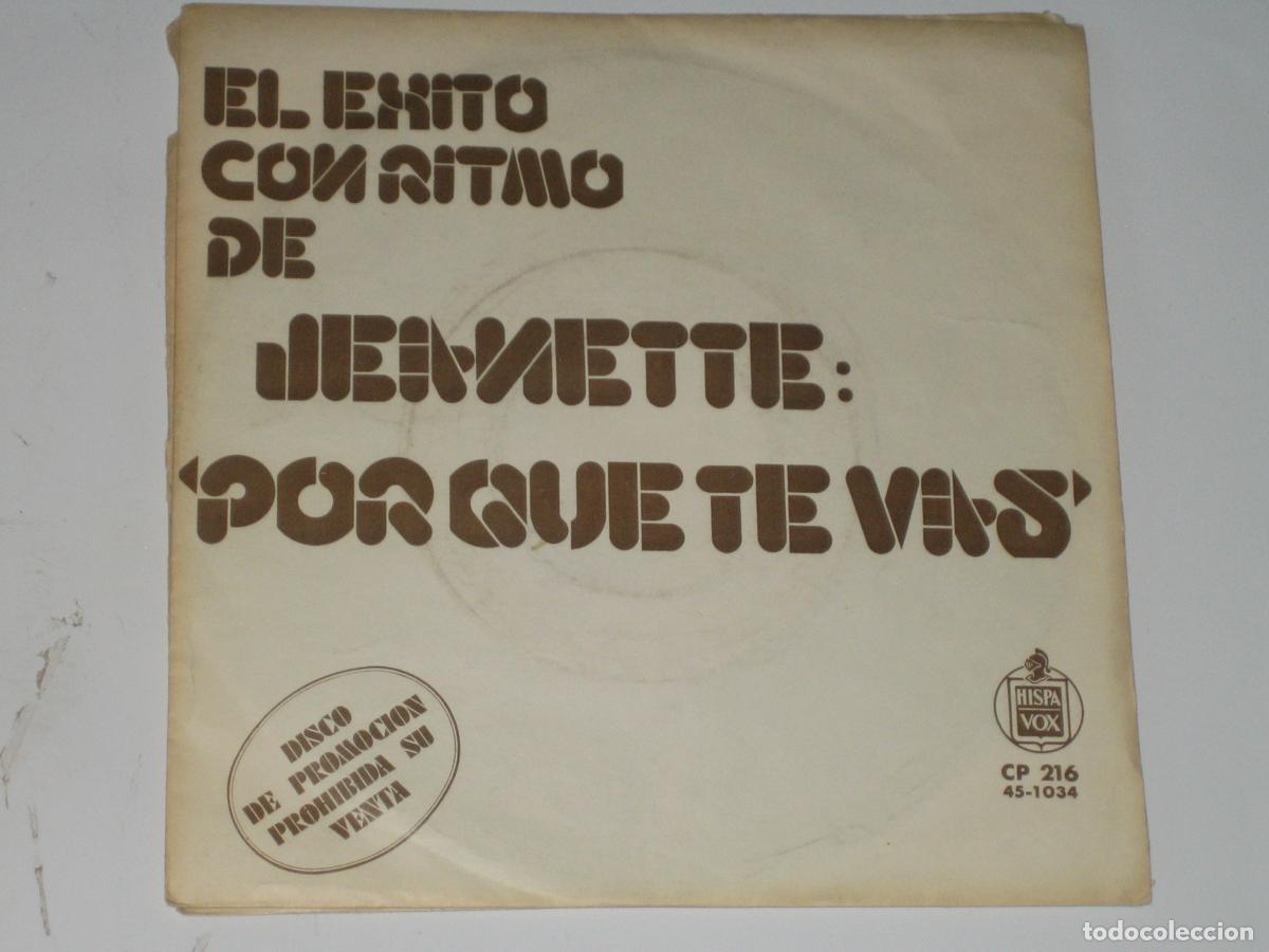 Discos de vinilo: DISCOFERTA - EPS/SINGLES - JEANETTE - PROMO - Foto 1