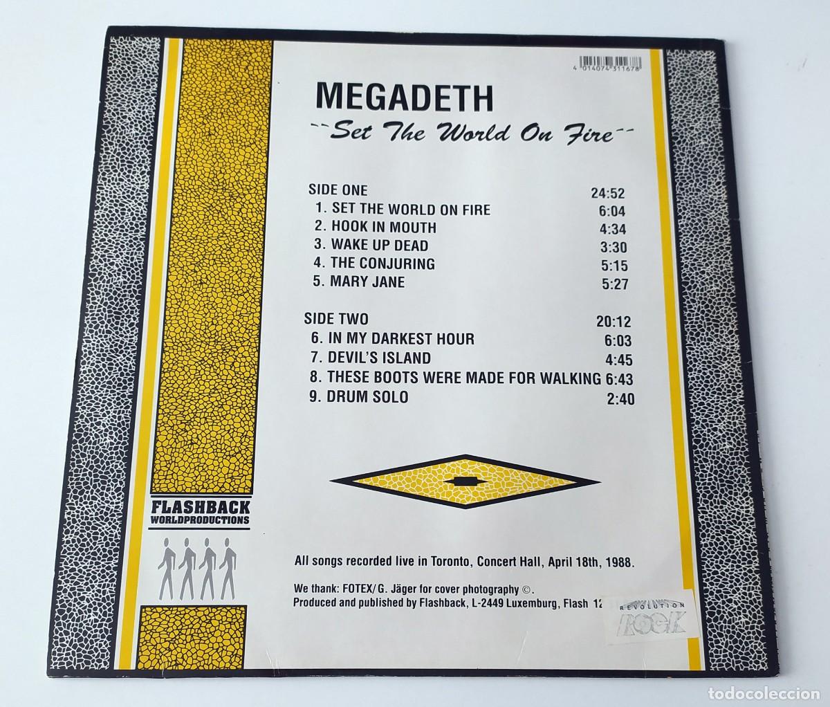 Discos de vinilo: LP MEGADETH - SET THE WORLD ON FIRE - Foto 2