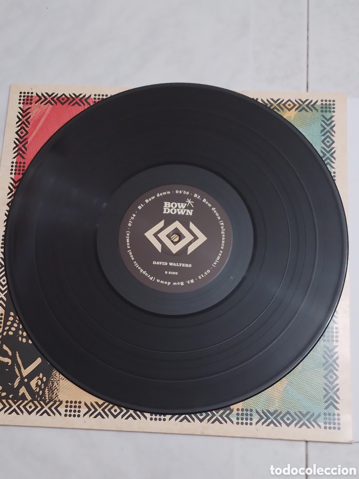 Discos de vinilo: 2022, Francia. David Walters. Bow Down. Disco EX. Car&aacute;tula EX - Foto 3