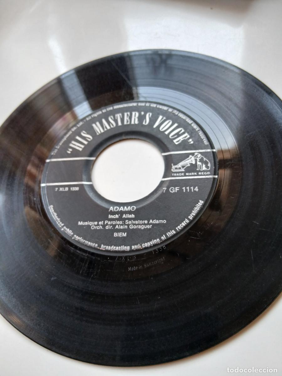 Discos de vinilo: Adamo. Je vous offre - Inch Allah - Foto 1