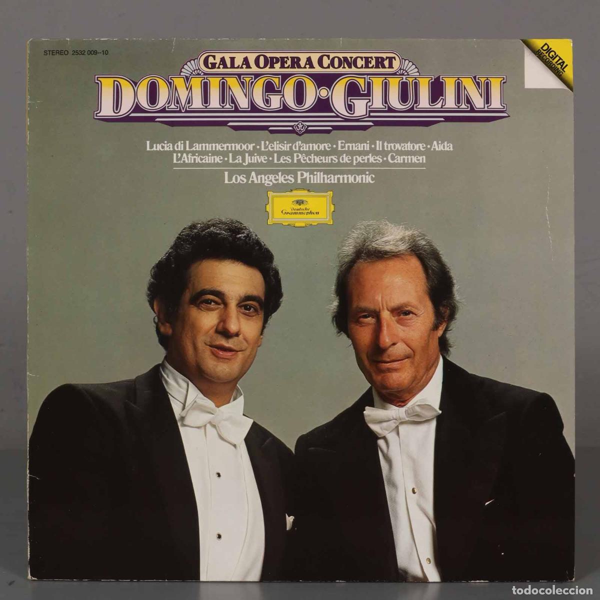 Disques de vinyle: LP. Domingo, Carlo Maria Giulini, Los Angeles Philharmonic &ndash; Gala Opera Concert
