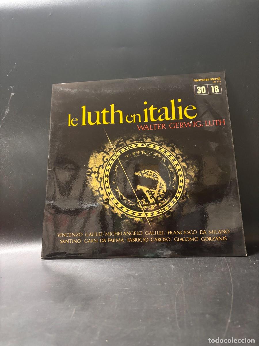 Disques de vinyle: LP LE LUTH EN ITALIE &ndash; WALTER GERWIG &ndash; HARMONIA MUNDI HMU 675 &ndash; M&Uacute;SICA ANTIGUA LA&Uacute;D