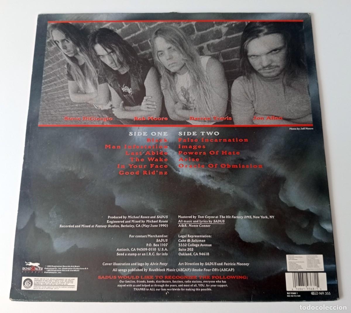 Discos de vinilo: LP SADUS - SWALLOWED IN BLACK - Foto 2