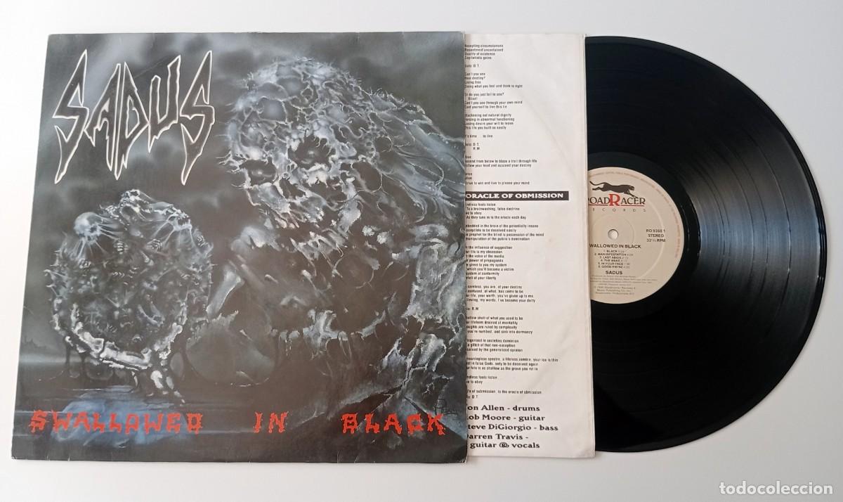 Discos de vinilo: LP SADUS - SWALLOWED IN BLACK - Foto 3