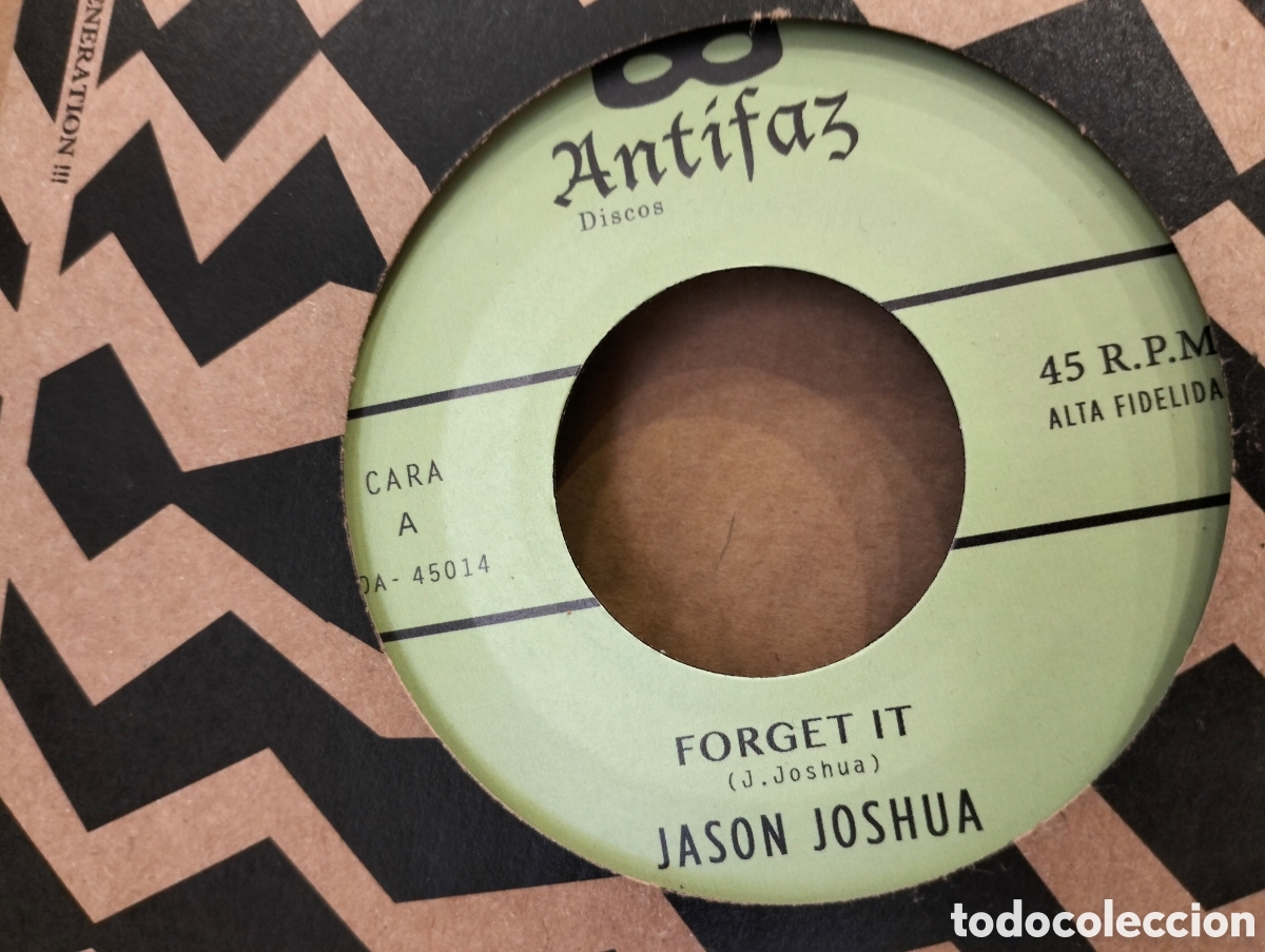 Discos de vinilo: Jason Joshua&nbsp;&ndash;&nbsp;Forget It / La Voz De Oro. Single vinilo - Foto 1