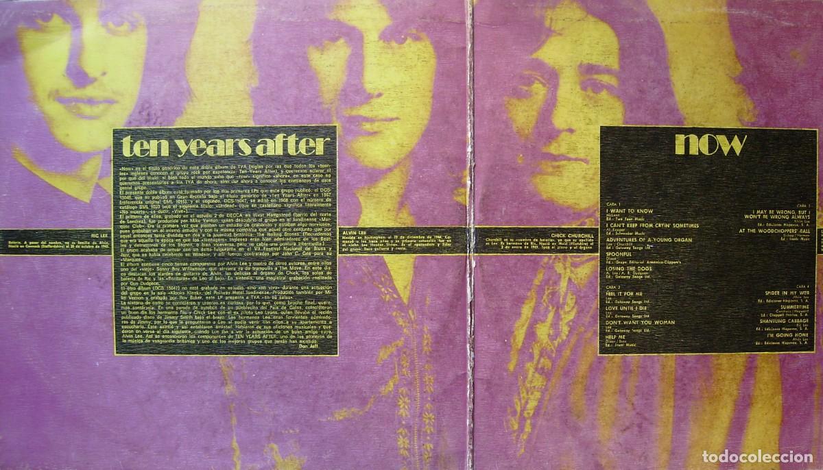 Discos de vinilo: TEN YEARS AFTER.NOW....DOBLE LP..VINILOS EX - Foto 3