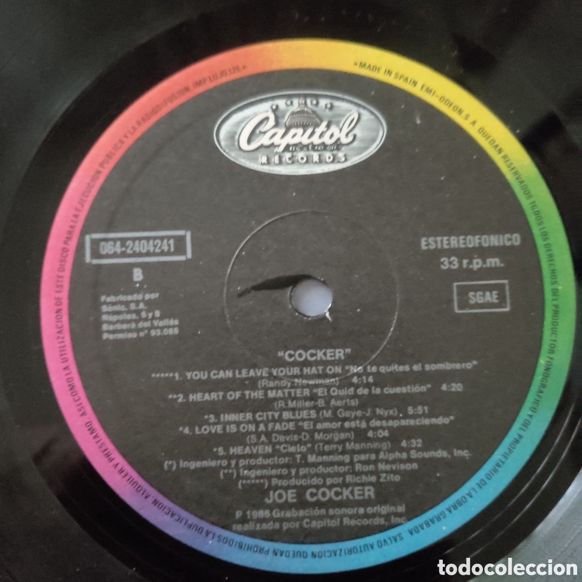 Discos de vinilo: JOE COCKER Cocker - VINILO LP - Foto 4