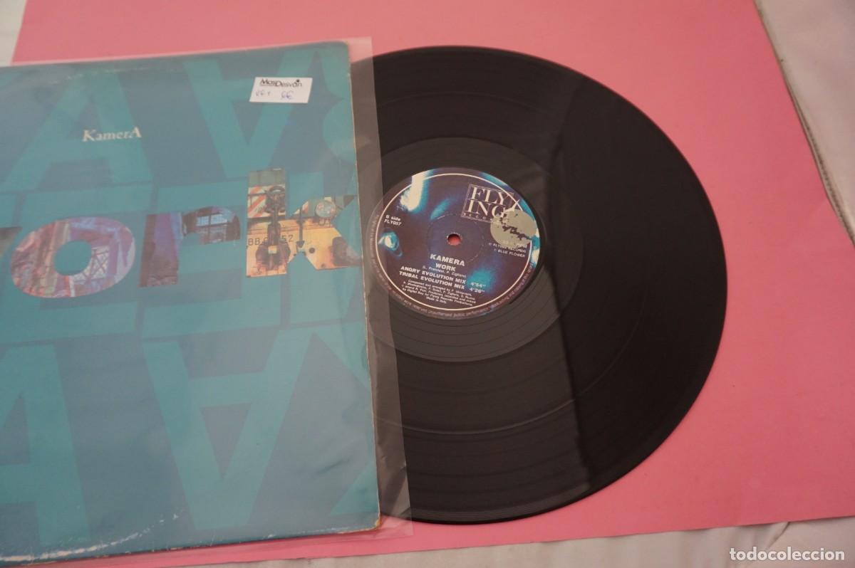 Discos de vinilo: MAXI SINGLE - KAMERA - WORK - DISCO EN BUEN ESTADO - Foto 2