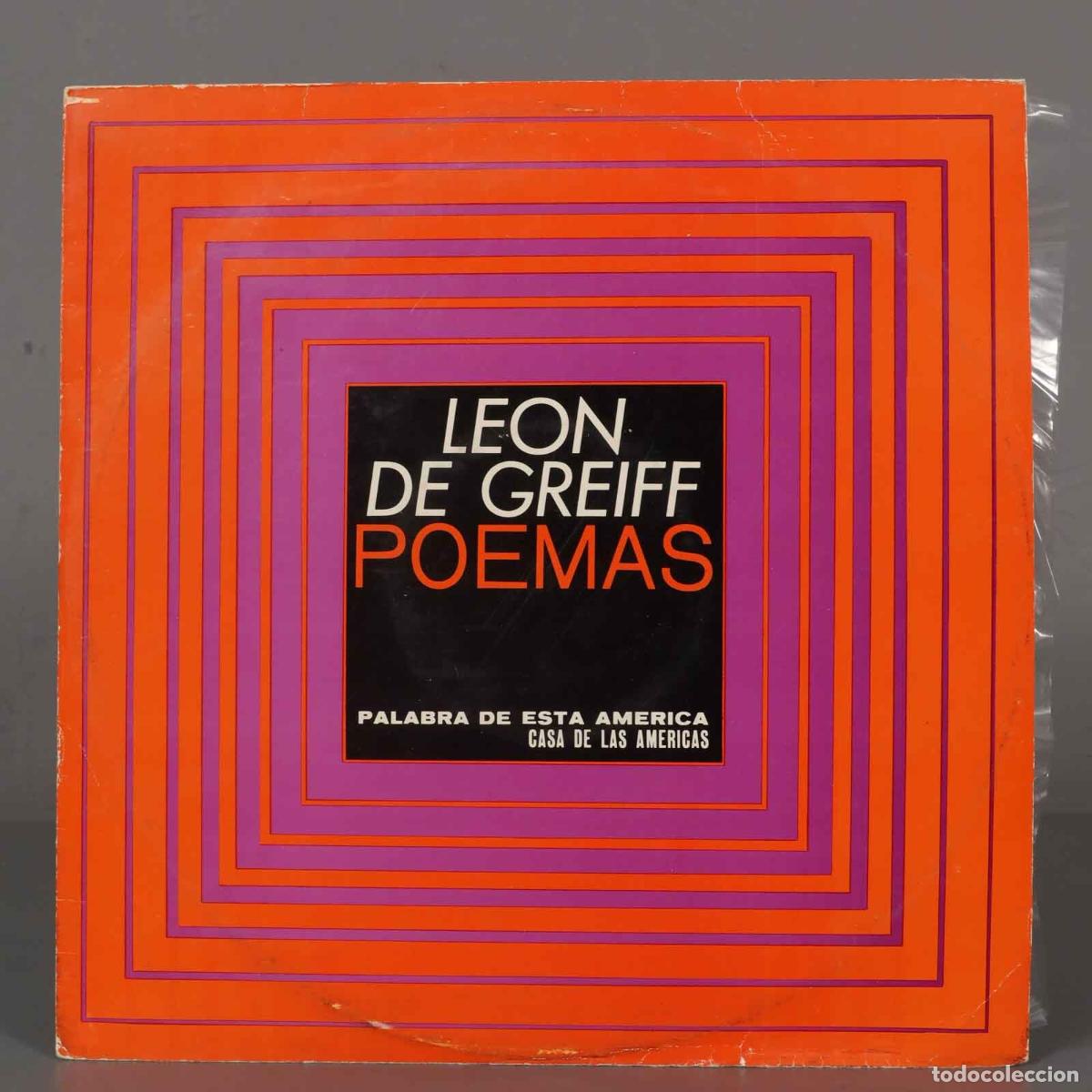 Discos de vinilo: LP. L&eacute;on de Greiff &ndash; Poemas - Foto 1