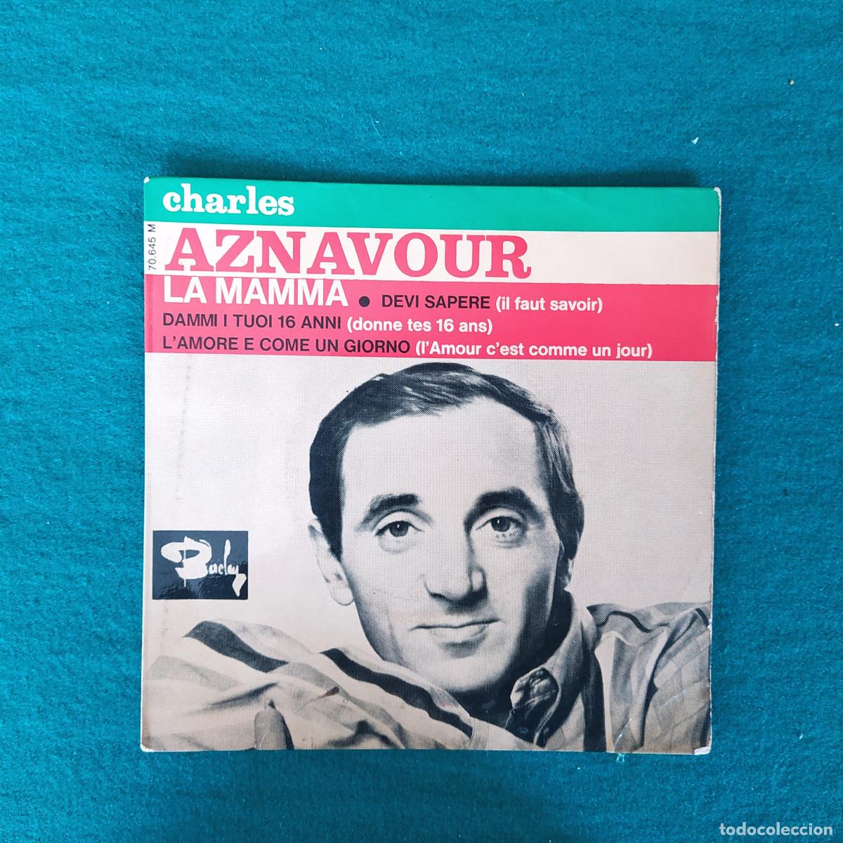 Discos de vinilo: Charles Aznavour &ndash; La Mamma - Foto 1