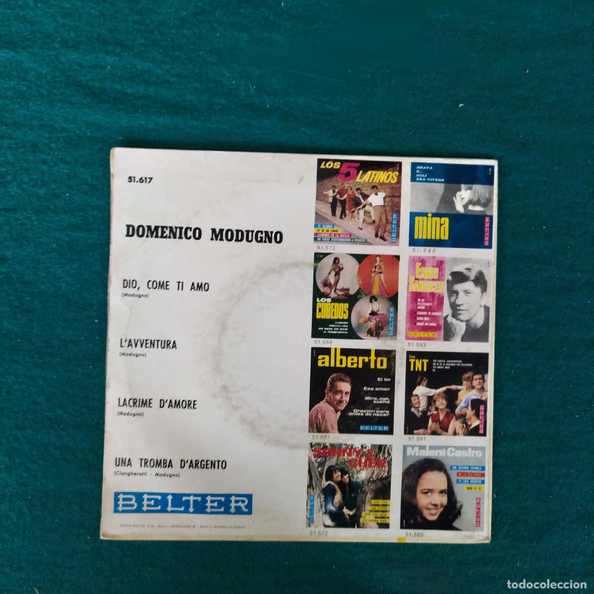 Discos de vinilo: Domenico Modugno &ndash; Dio, Come Ti Amo - Foto 2
