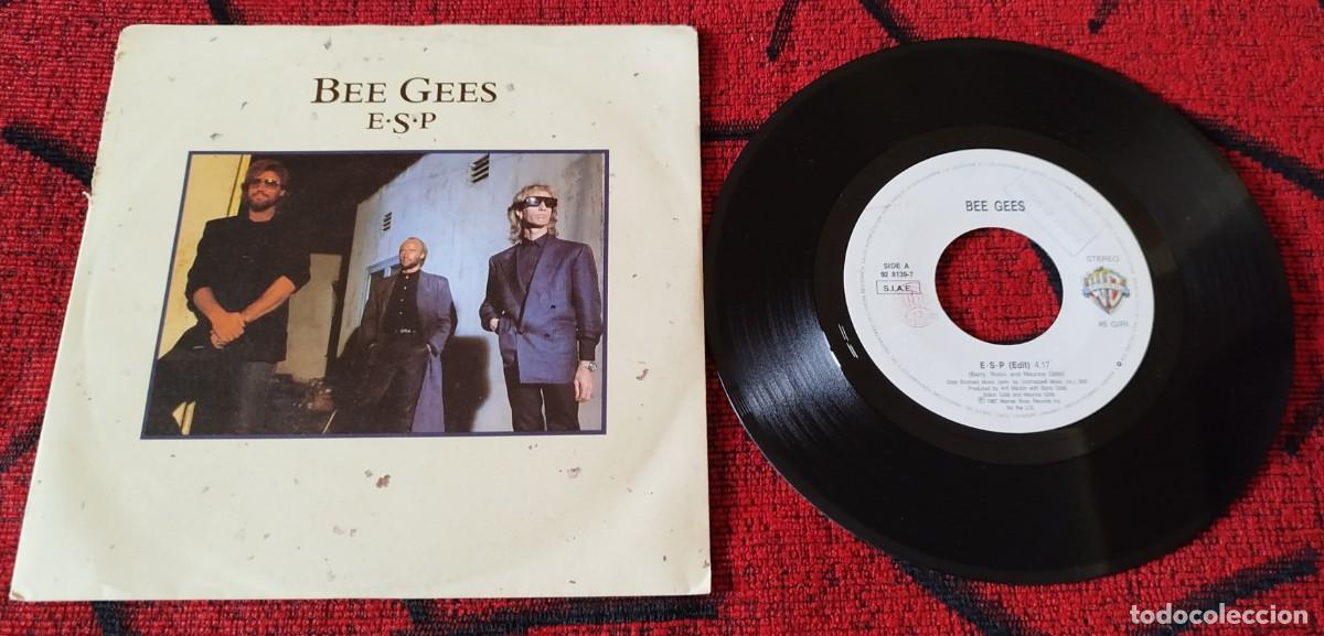 Discos de vinilo: BEE GEES ** E&middot;S&middot;P ** SINGLE VINILO ITALIA 1987 - Foto 1