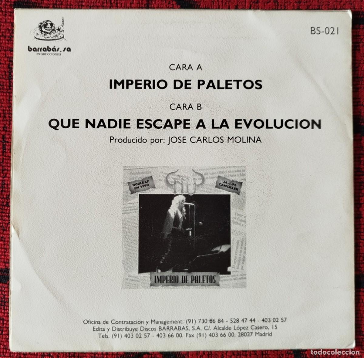 Discos de vinilo: &Ntilde;U ** Imperio De Paletos ** SINGLE VINILO 1992 - Foto 2