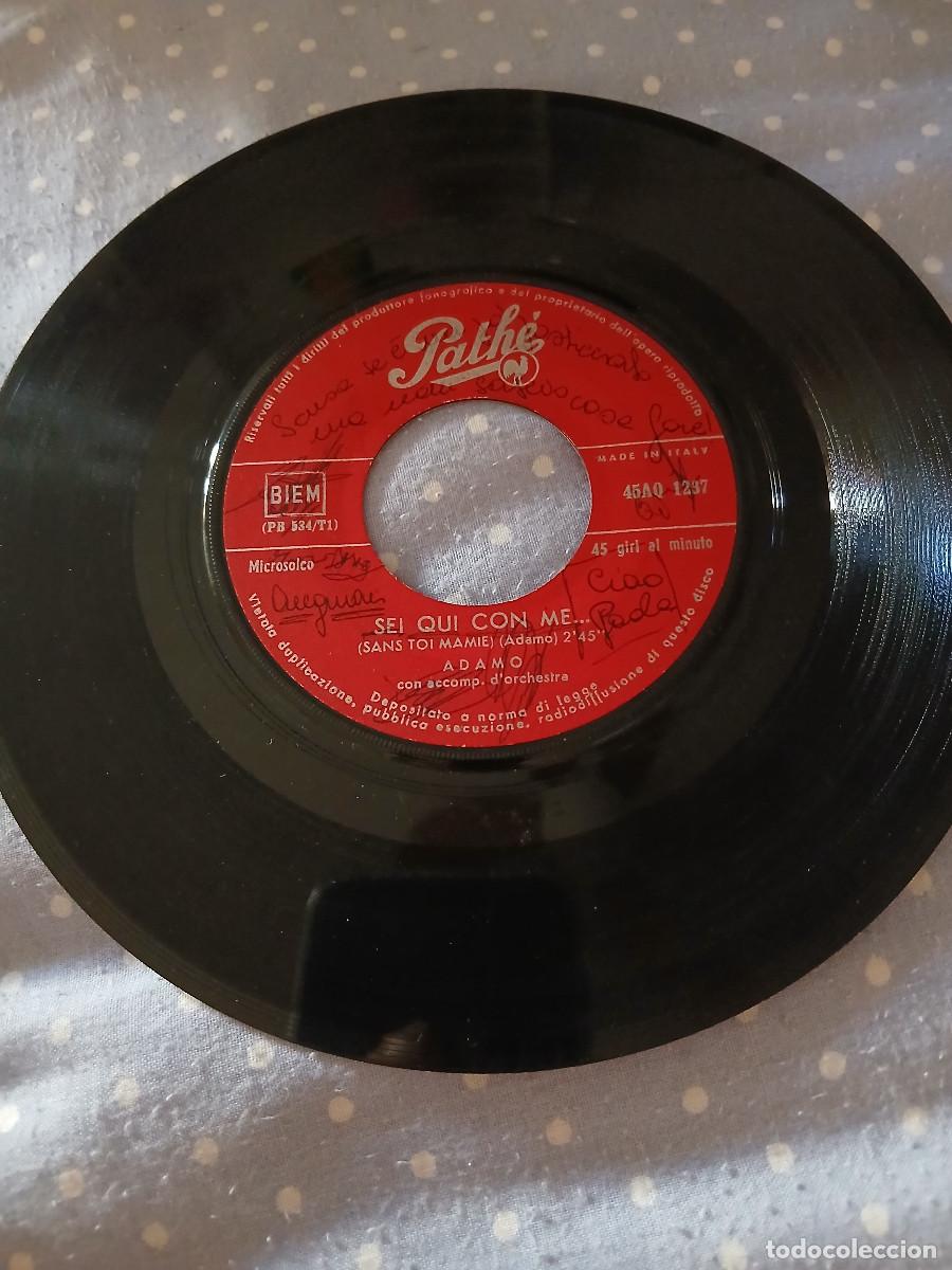 Discos de vinilo: Adamo. Sei qui con me... - Che funeralei - Foto 1