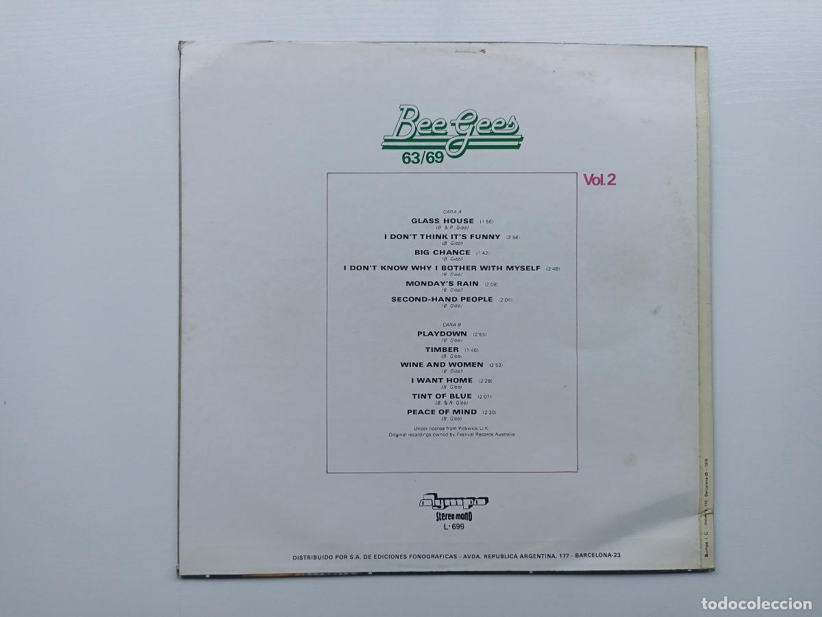 Discos de vinilo: Bee Gees 63/69, disco (vinilo,LP) - Foto 2