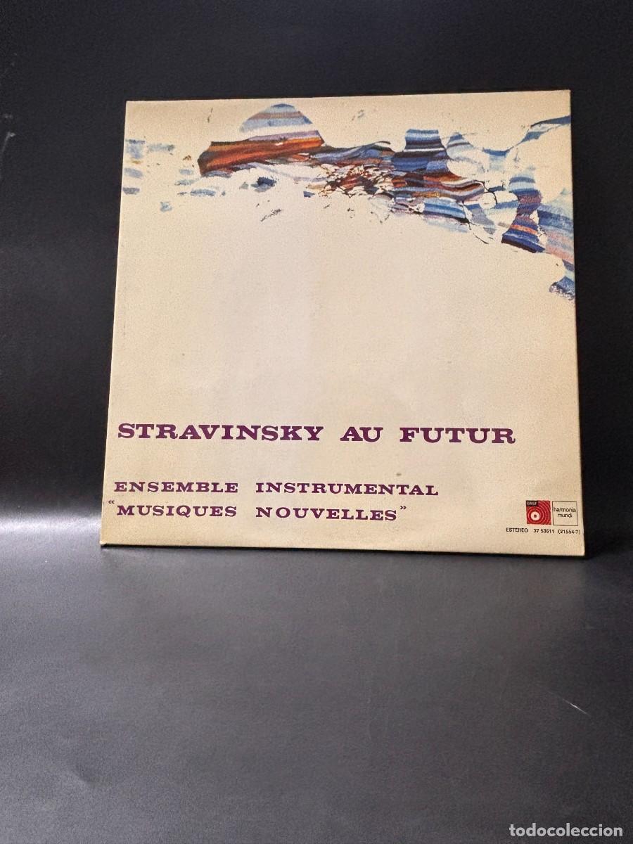Disques de vinyle: LP STRAVINSKY AU FUTUR &ndash; ENSEMBLE MUSIQUES NOUVELLES &ndash; HARMONIA MUNDI &ndash; BASF