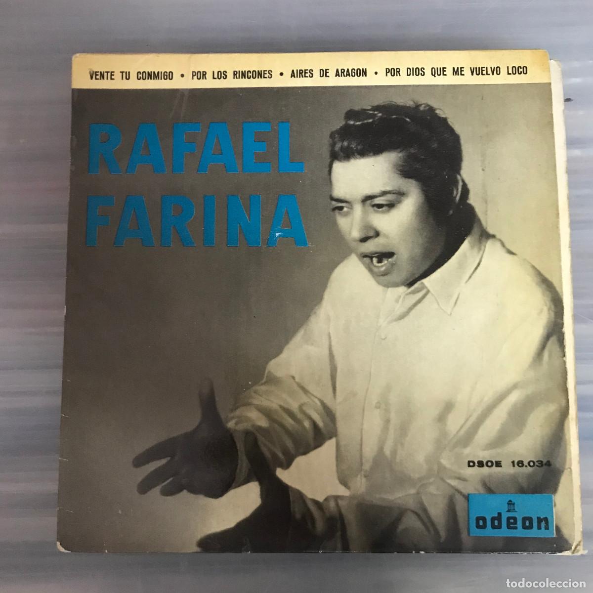 Discos de vinilo: RAFAEL FARINA - VENTE T&Uacute; CONMIGO - 7 EP ODEON - Foto 1