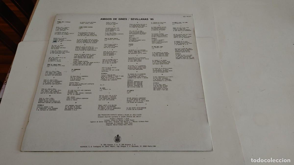 Discos de vinilo: AMIGOS DE GINES-LP LO QUE SE LLEVA DENTRO - Foto 2