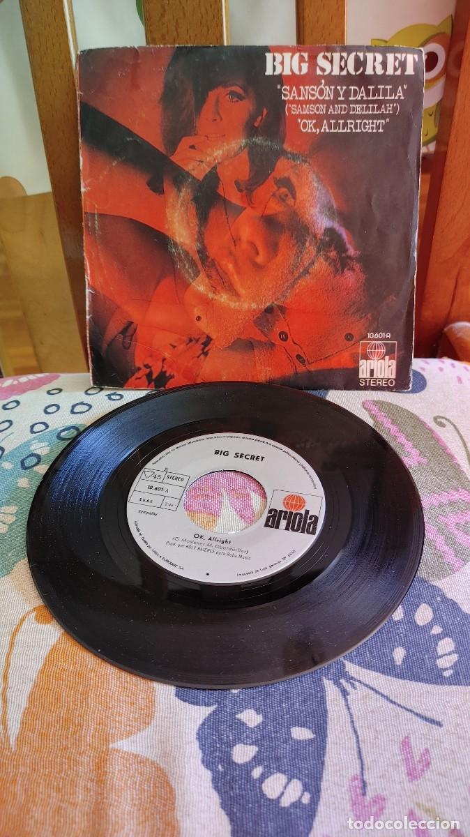 Discos de vinilo: BIG SECRET-SINGLE SANSON Y DALILA - Foto 1