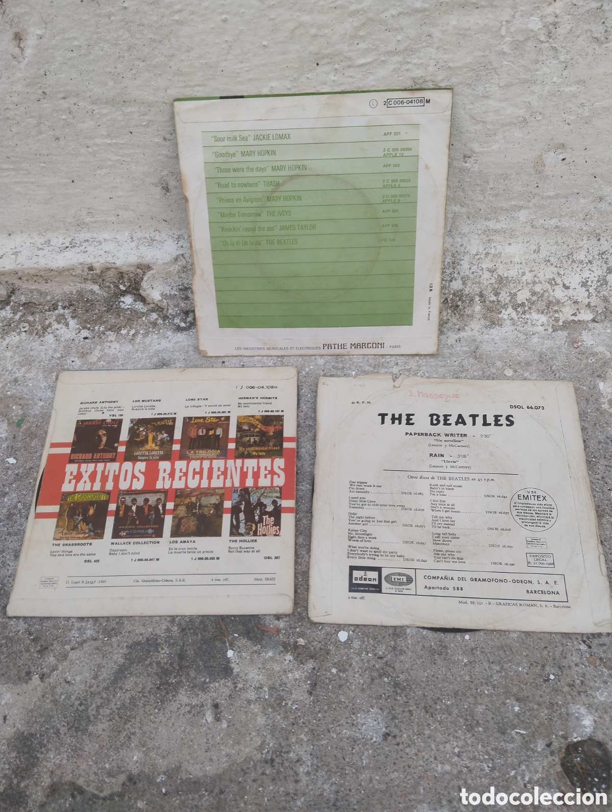 Discos de vinilo: LOTE 3 SINGLES THE BEATLES - Foto 2
