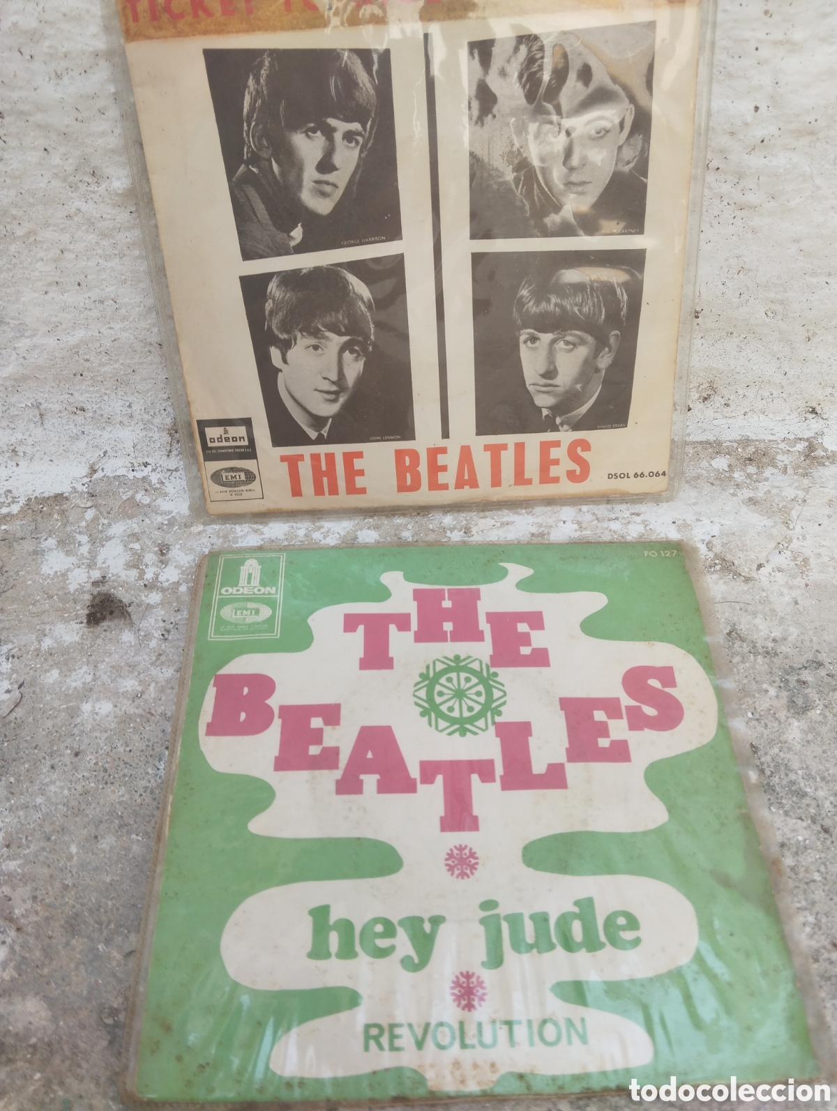 Discos de vinilo: LOTE 2 SINGLES THE BEATLES - Foto 2