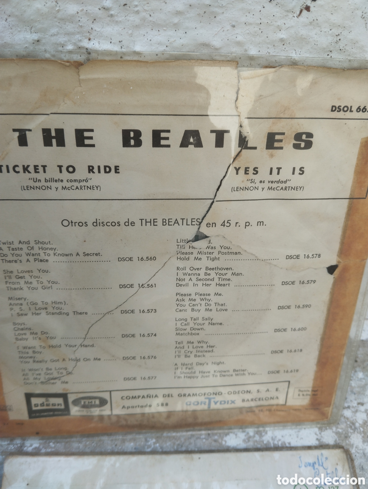 Discos de vinilo: LOTE 2 SINGLES THE BEATLES - Foto 3