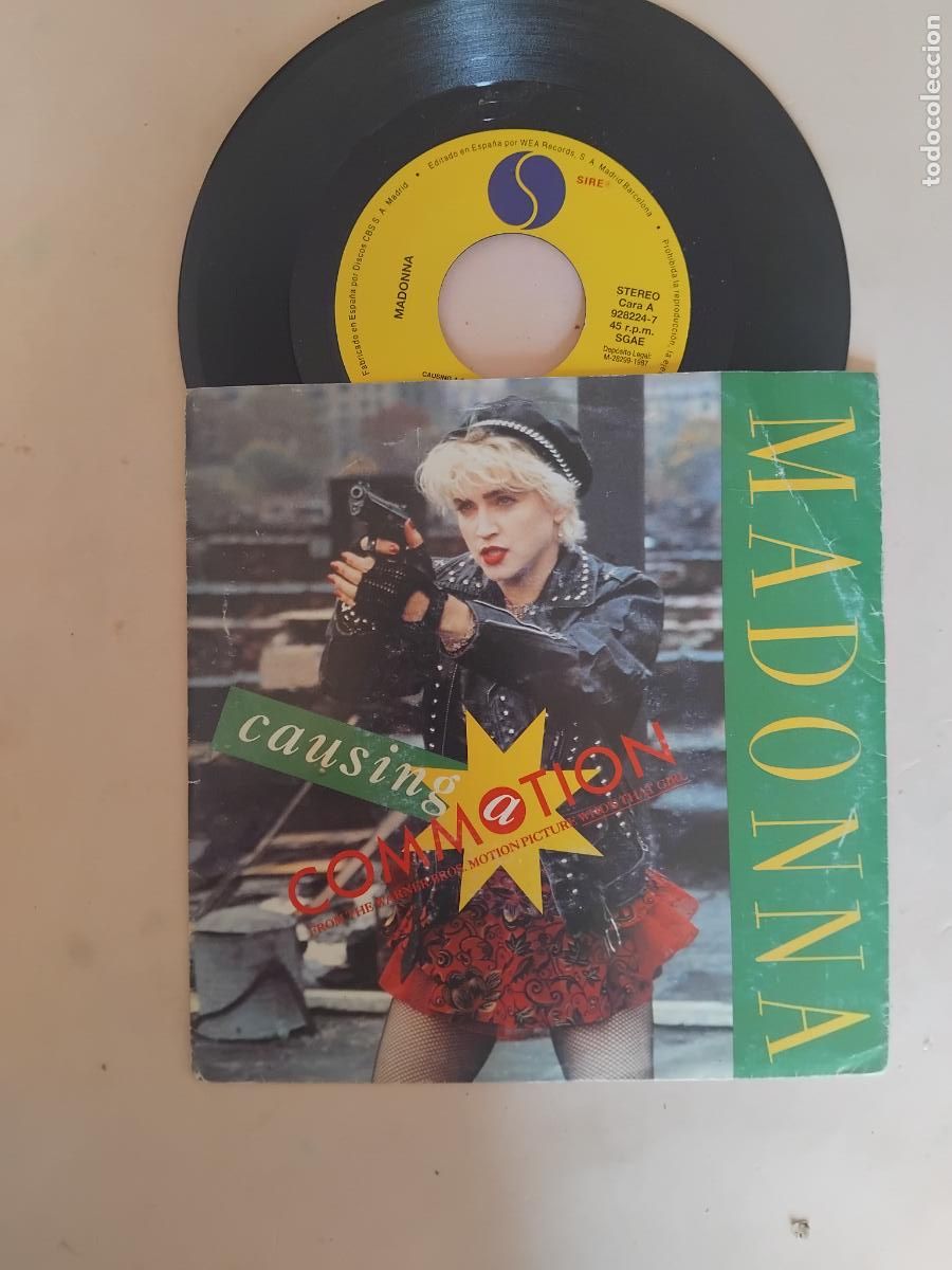 Discos de vinilo: MADONNA. CAUSING A COMMOTION. SINGLE SIRE 1987 - Foto 1