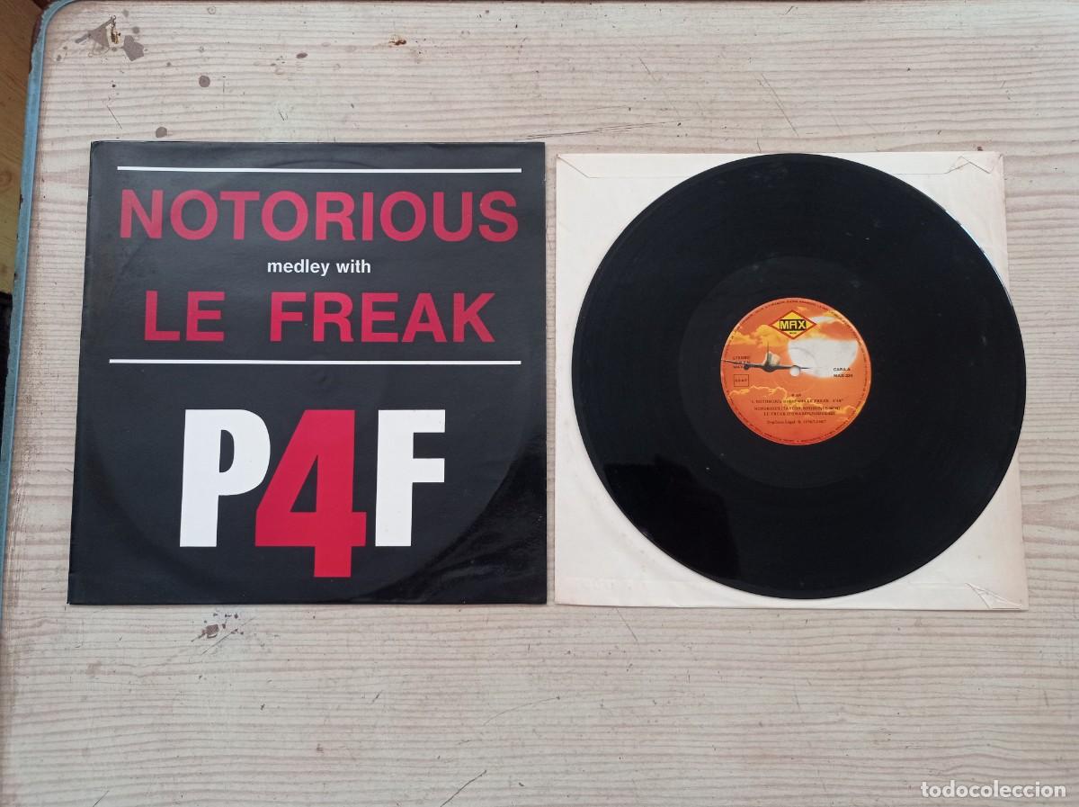 Discos de vinilo: Notorious Medley With Le Freak - P4F - Maxi Single - Foto 1