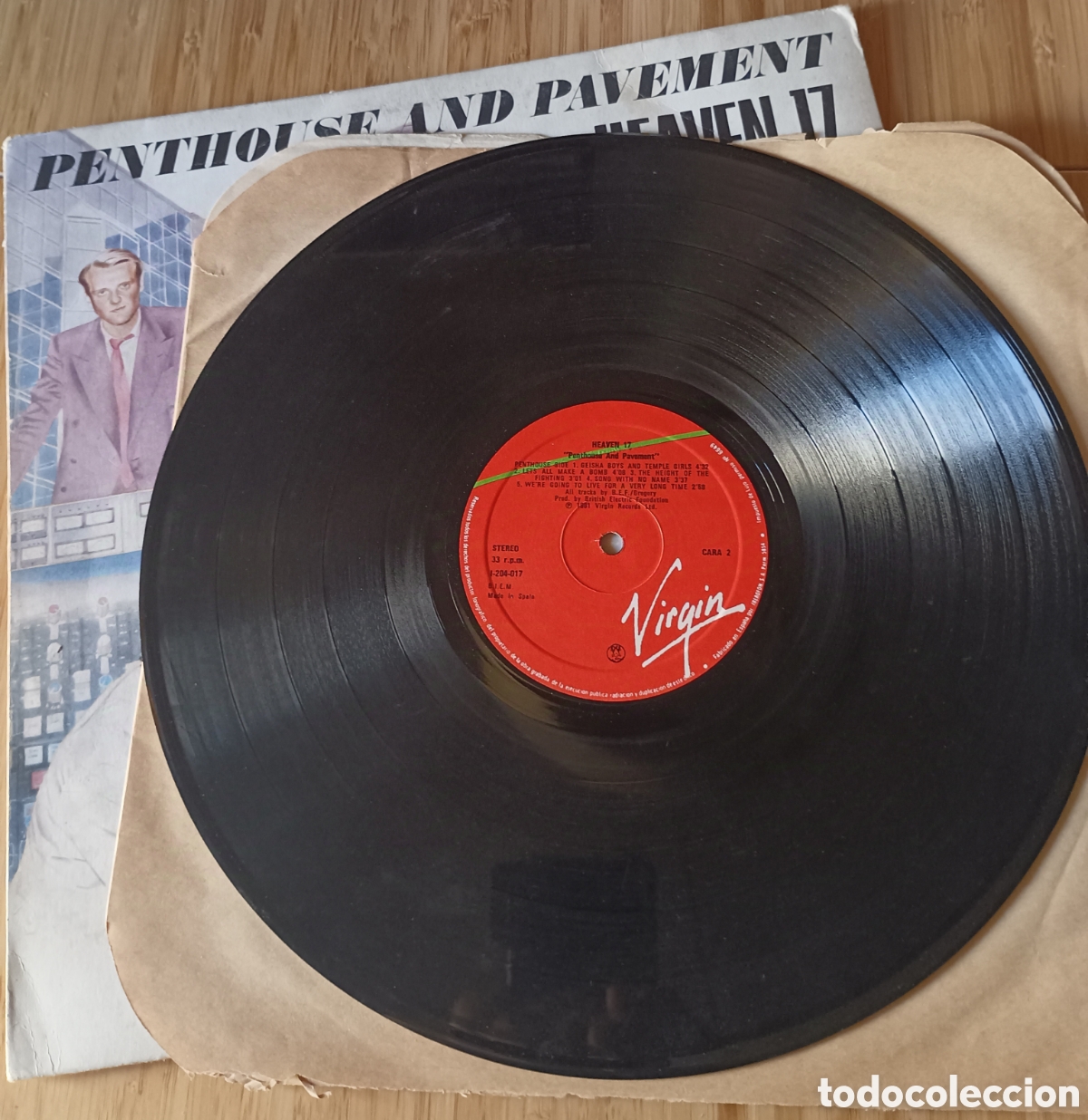 Discos de vinilo: LP HEAVEN 17 &rdquo;Penthouse and Pavement&rdquo; 1981 - Foto 5