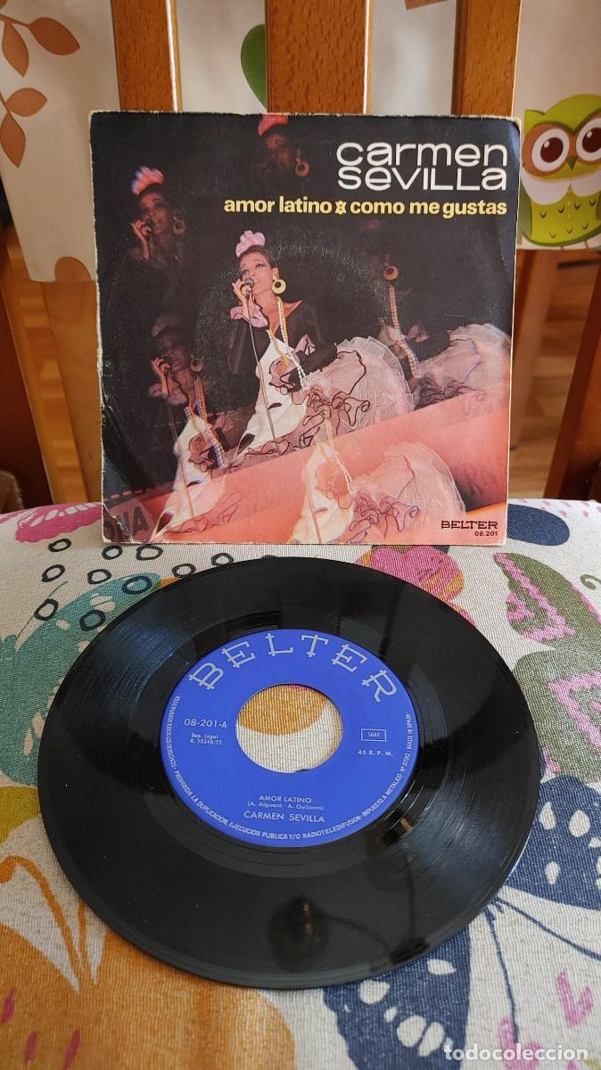 Discos de vinilo: CARMEN SEVILLA-SINGLE AMOR LATINO - Foto 1