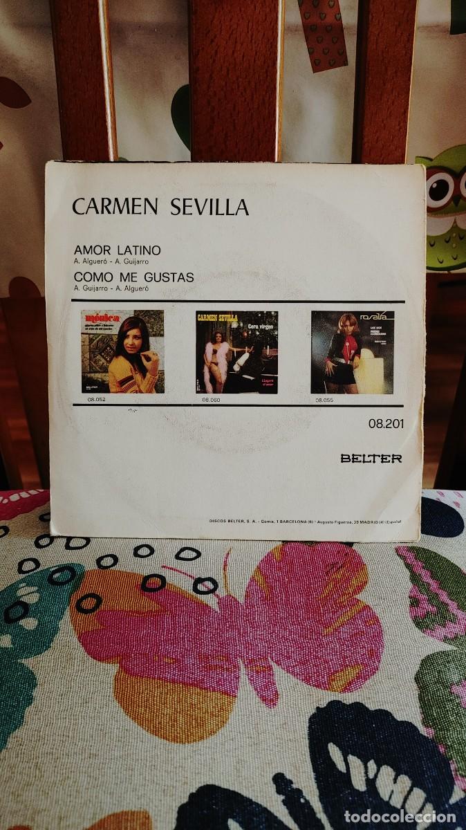 Discos de vinilo: CARMEN SEVILLA-SINGLE AMOR LATINO - Foto 2