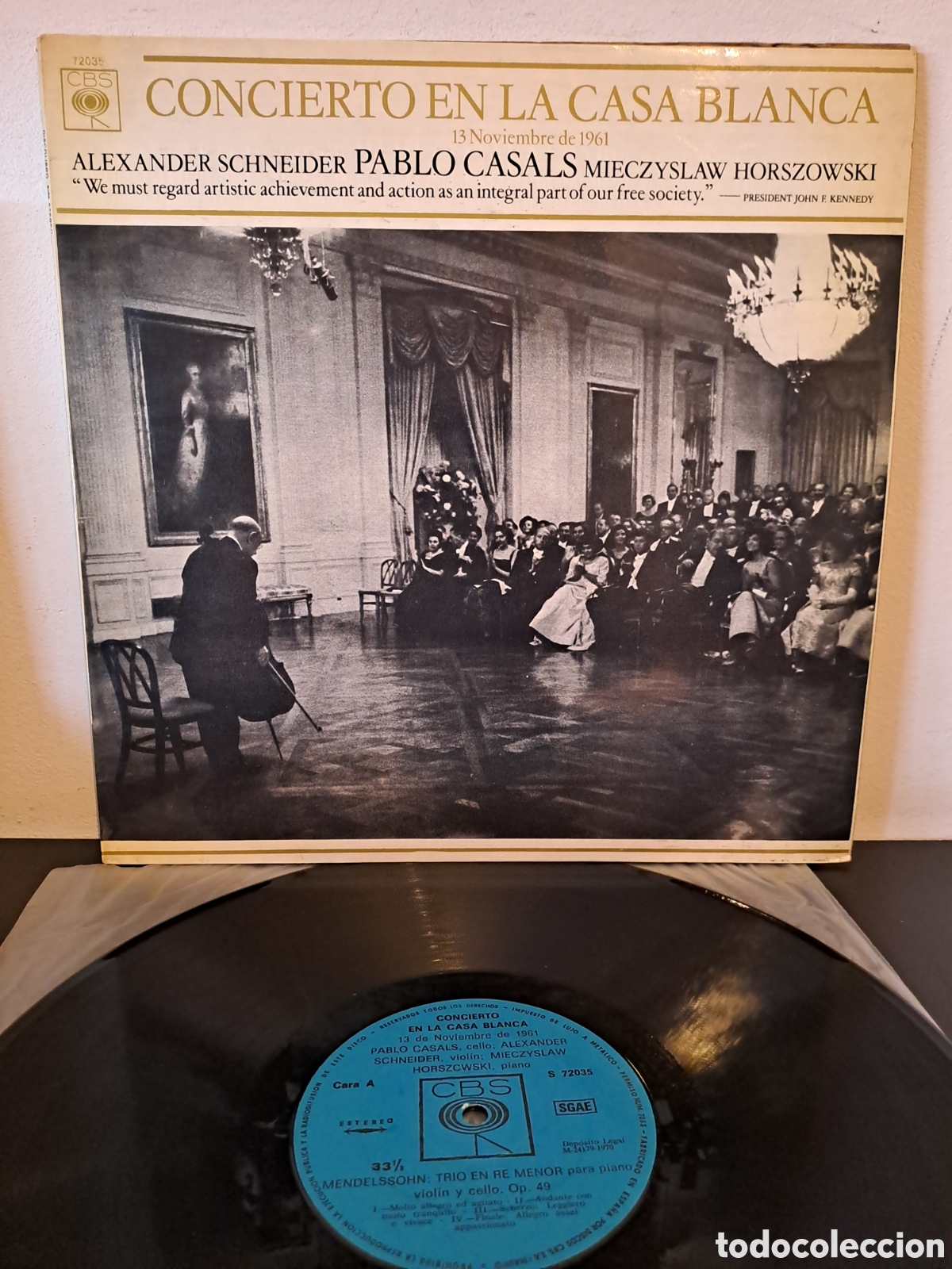 Disques de vinyle: Pablo Casals,&nbsp;Alexander Schneider,&nbsp;Mieczyslaw Horszowski&nbsp;&lrm;&ndash;&nbsp;Concierto En La Casa Blanca LX.3