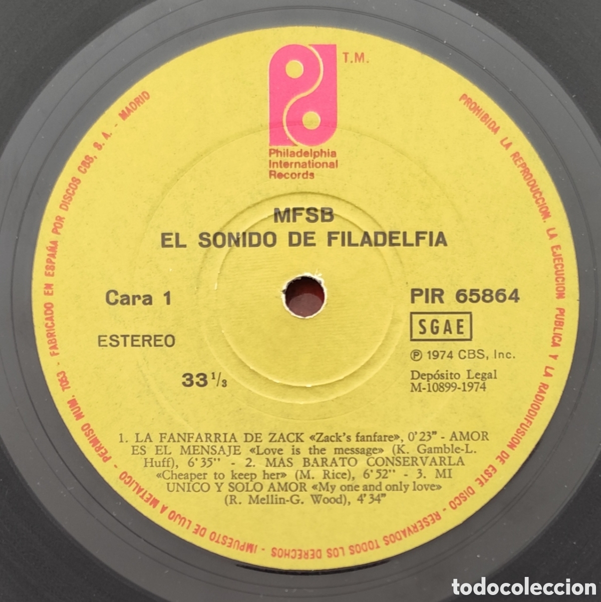 Discos de vinilo: MFSB - EL SONIDO DE FILADELFIA - Foto 2