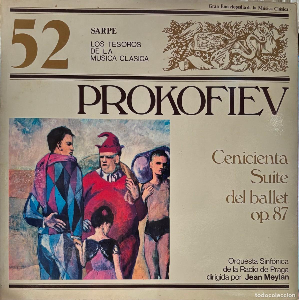 Disques de vinyle: LP PROKOFIEV. SARPE. CENICIENTA SUITE DEL BALLET OP 87. LP-CLASICA-553